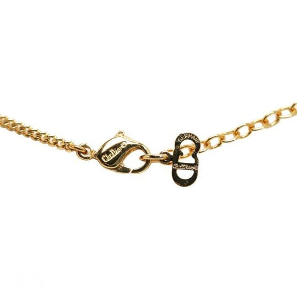 Dior Logo Rhinestone Necklace - Picture 3 of 5